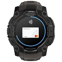 Garmin Instinct 3 AMOLED 50mm Bluetooth Multisport Smartwatch - Black/Charcoal