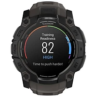 Garmin Instinct 3 AMOLED 50mm Bluetooth Multisport Smartwatch - Black/Charcoal