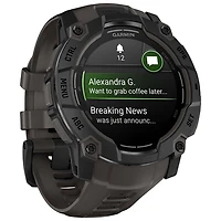 Garmin Instinct 3 AMOLED 50mm Bluetooth Multisport Smartwatch - Black/Charcoal