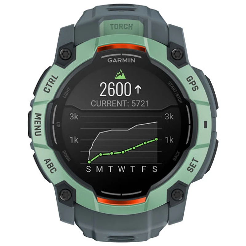Montre intelligente multisport Bluetooth de 50 mm Instinct 3 AMOLED de Garmin - Néotropique/Crépuscule