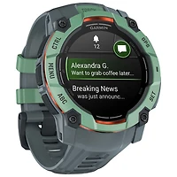 Montre intelligente multisport Bluetooth de 50 mm Instinct 3 AMOLED de Garmin - Néotropique/Crépuscule