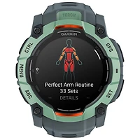 Montre intelligente multisport Bluetooth de 50 mm Instinct 3 AMOLED de Garmin - Néotropique/Crépuscule