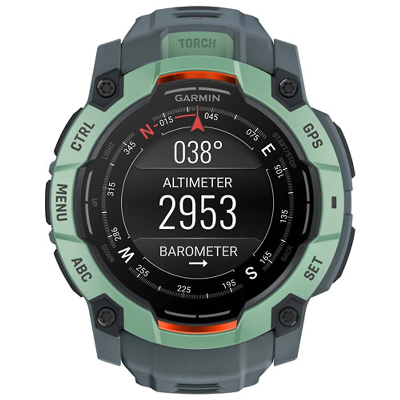 Garmin Instinct 3 AMOLED 50mm Bluetooth Multisport Smartwatch - Neo Tropic/Twilight