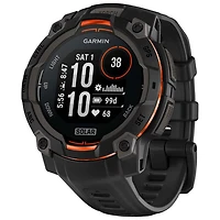 Montre intelligente multisport Bluetooth de 45 mm Instinct 3 Solar de Garmin - Noir
