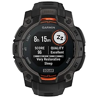 Montre intelligente multisport Bluetooth de 45 mm Instinct 3 Solar de Garmin - Noir