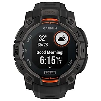 Garmin Instinct 3 Solar 45mm Bluetooth Multisport Smartwatch - Black