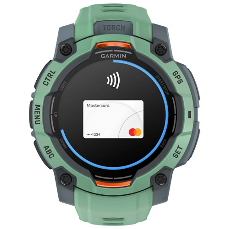 Garmin Instinct 3 AMOLED 45mm Bluetooth Multisport Smartwatch - Neotropic