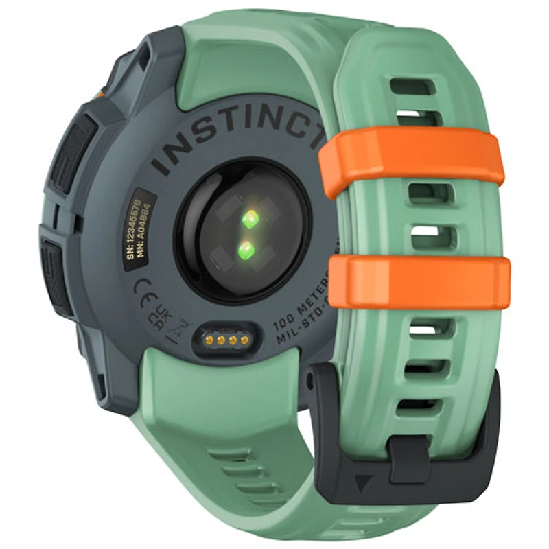 Garmin Instinct 3 AMOLED 45mm Bluetooth Multisport Smartwatch - Neotropic
