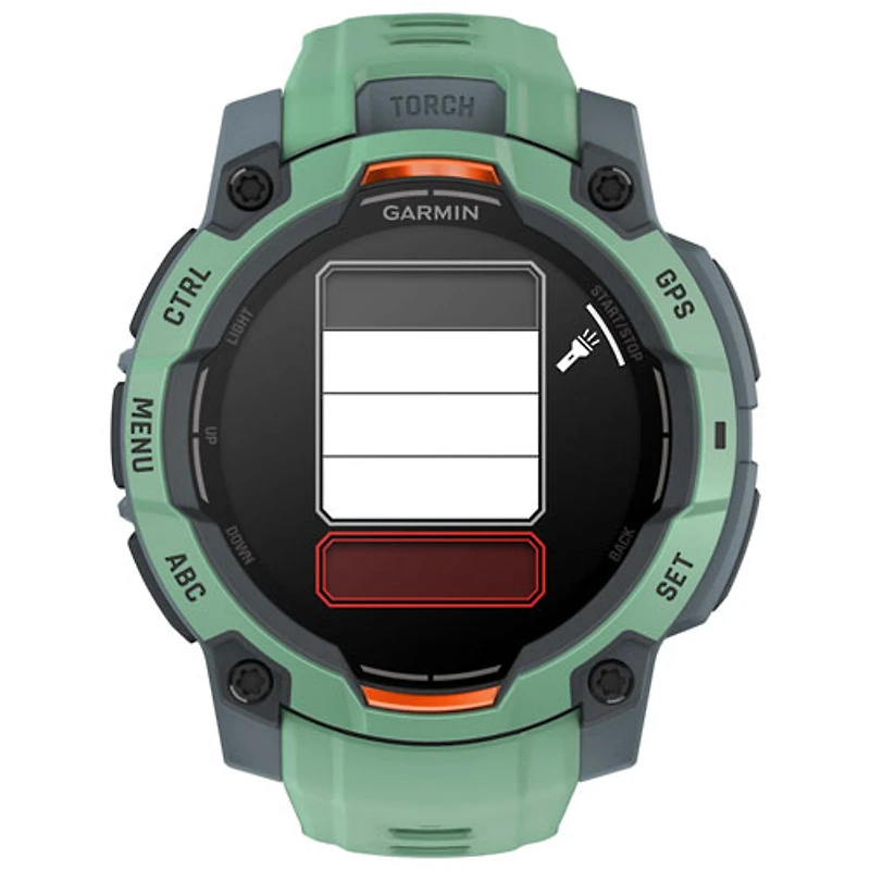 Garmin Instinct 3 AMOLED 45mm Bluetooth Multisport Smartwatch - Neotropic