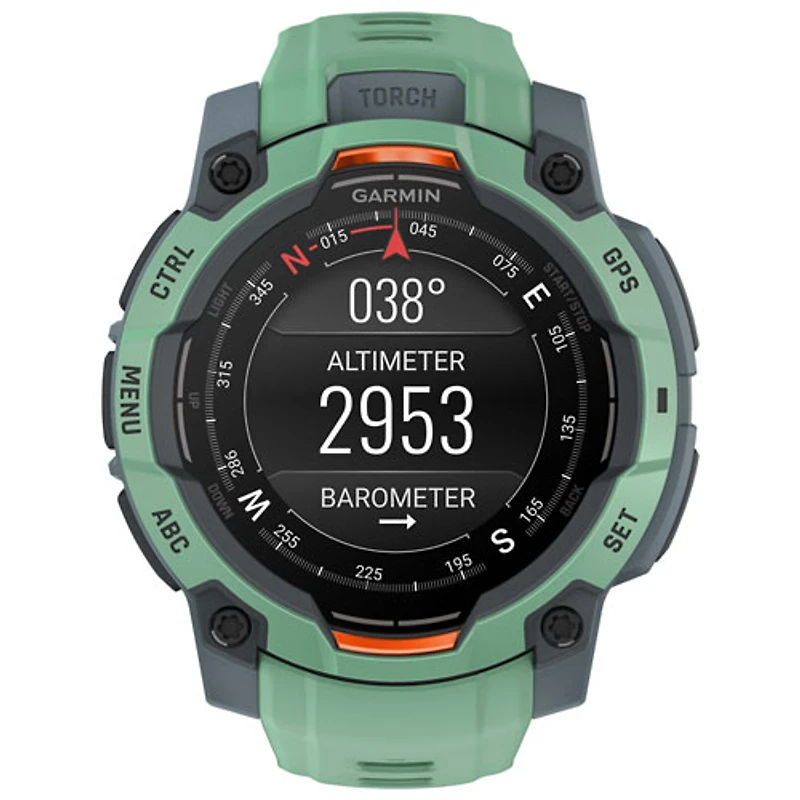 Garmin Instinct 3 AMOLED 45mm Bluetooth Multisport Smartwatch - Neotropic
