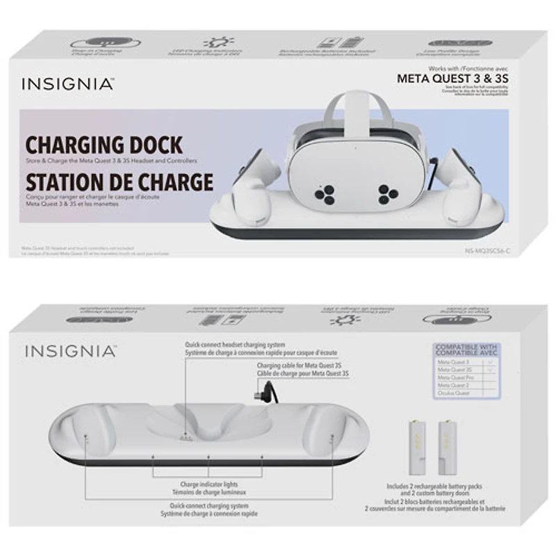 Insignia Charging Stand for Meta Quest 3S/3