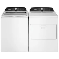 Whirlpool 5.2 Cu. Ft. High Efficiency Agitator Top Load Washer (WTW5025SW) - White