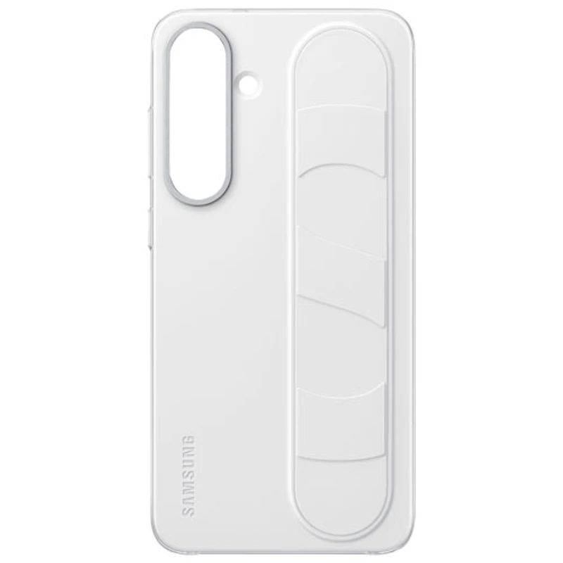 Étui rigide ajusté Standing Grip de Samsung pour Galaxy S25+ - Blanc
