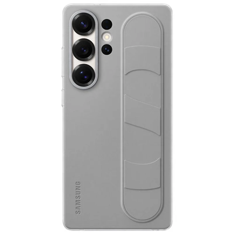 Étui rigide ajusté Standing Grip de Samsung pour Galaxy S25 Ultra - Gris