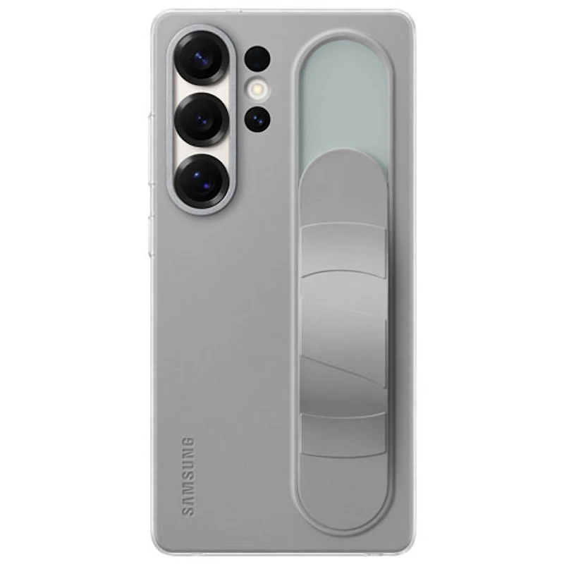 Étui rigide ajusté Standing Grip de Samsung pour Galaxy S25 Ultra - Gris