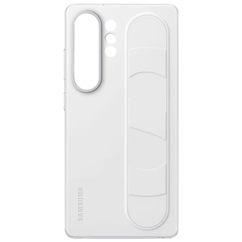 Samsung Standing Grip Fitted Hard Shell Case for Galaxy S25 Ultra - White