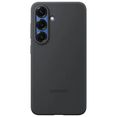 Étui souple ajusté en silicone de Samsung pour Galaxy S25 - Noir