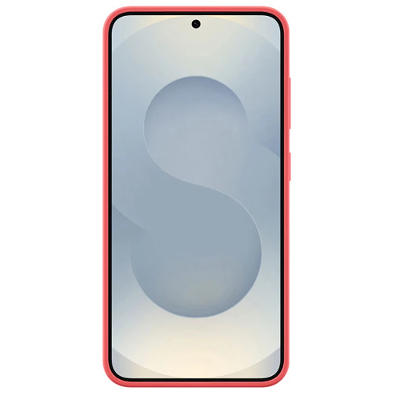 Étui souple ajusté en silicone de Samsung pour Galaxy S25 - Rouge