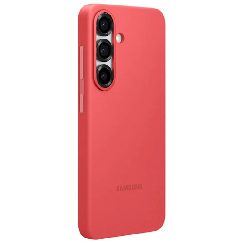 Étui souple ajusté en silicone de Samsung pour Galaxy S25 - Rouge