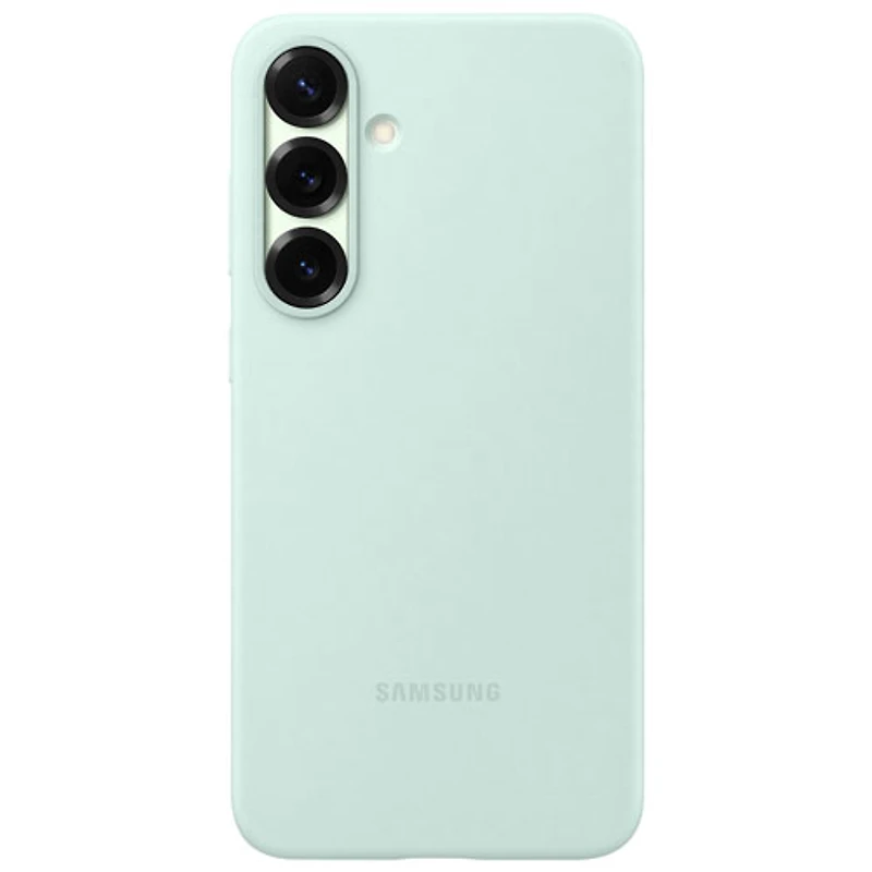 Étui souple ajusté en silicone de Samsung pour Galaxy S25+ - Menthe