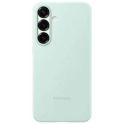 Étui souple ajusté en silicone de Samsung pour Galaxy S25+ - Menthe