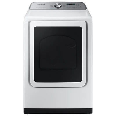 Sécheuse électrique à vapeur 7,4 pi³ de Samsung (DVE52DG5505WAC) - Blanc