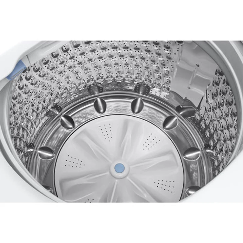 Laveuse à chargement par le haut avec agitateur haute efficacité de 6,0 pi³ de Samsung (WA52DG5500AWUS) - Blanc