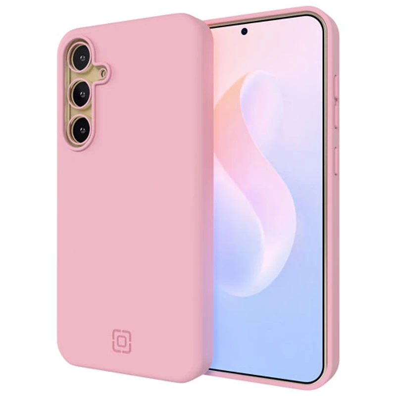 Incipio Sensor Silicone Fitted Soft Shell Case w/ Lens Protector for Galaxy S25 - Pink