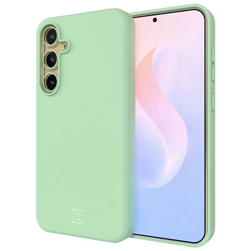 Étui souple ajusté en silicone Sensor d'Incipio avec protecteur de lentille pour Galaxy S25 - Sauge