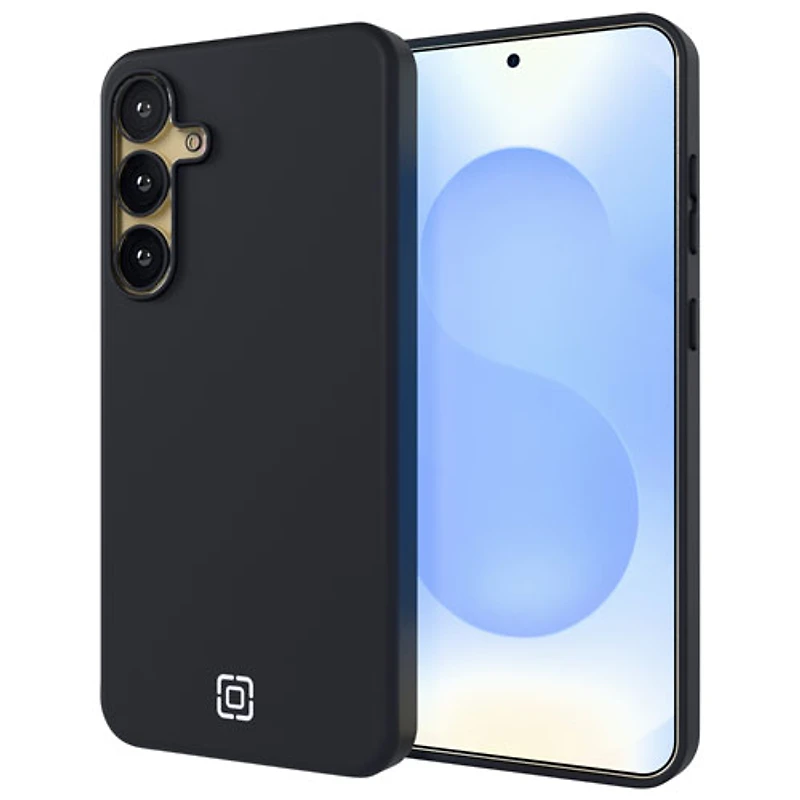Incipio Sensor Silicone Fitted Soft Shell Case w/ Lens Protector for Galaxy S25+ (Plus) - Black