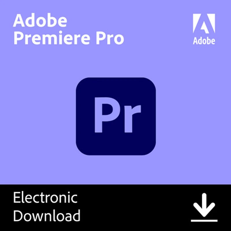 Adobe Premiere Pro (PC/Mac) - 1 utilisateur - 1 an - Téléchargement numérique