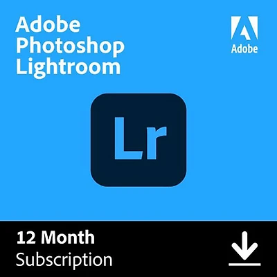 Adobe Photoshop Lightroom (PC/Mac) - 1 utilisateur - 1 an - Téléchargement numérique