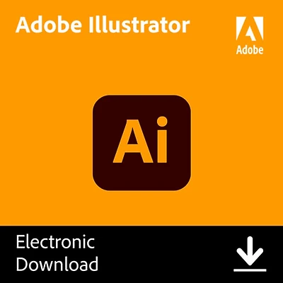Adobe Illustrator (PC/Mac) - 1 utilisateur - 1 an - Téléchargement numérique