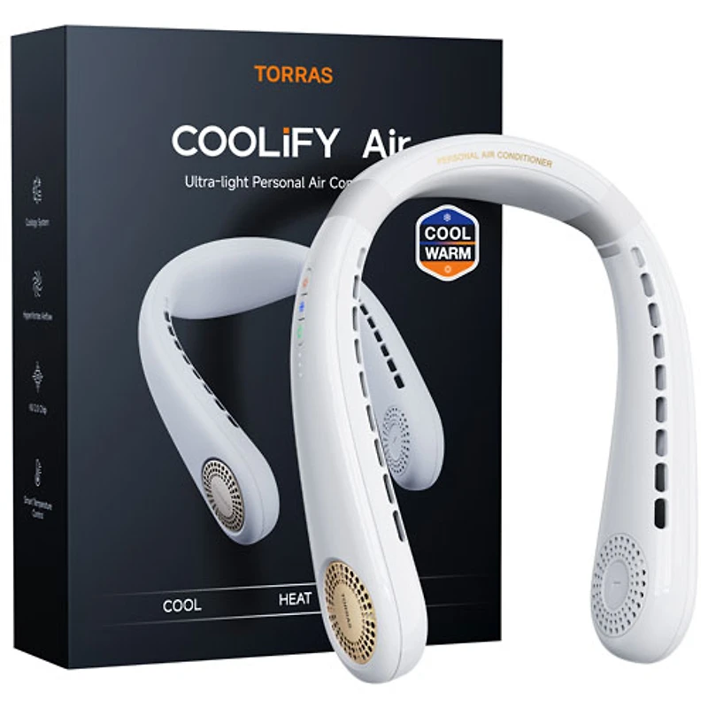 Torras COOLiFY Air 5000mAh Wearable Neck Cooling Fan - Apricot Dune