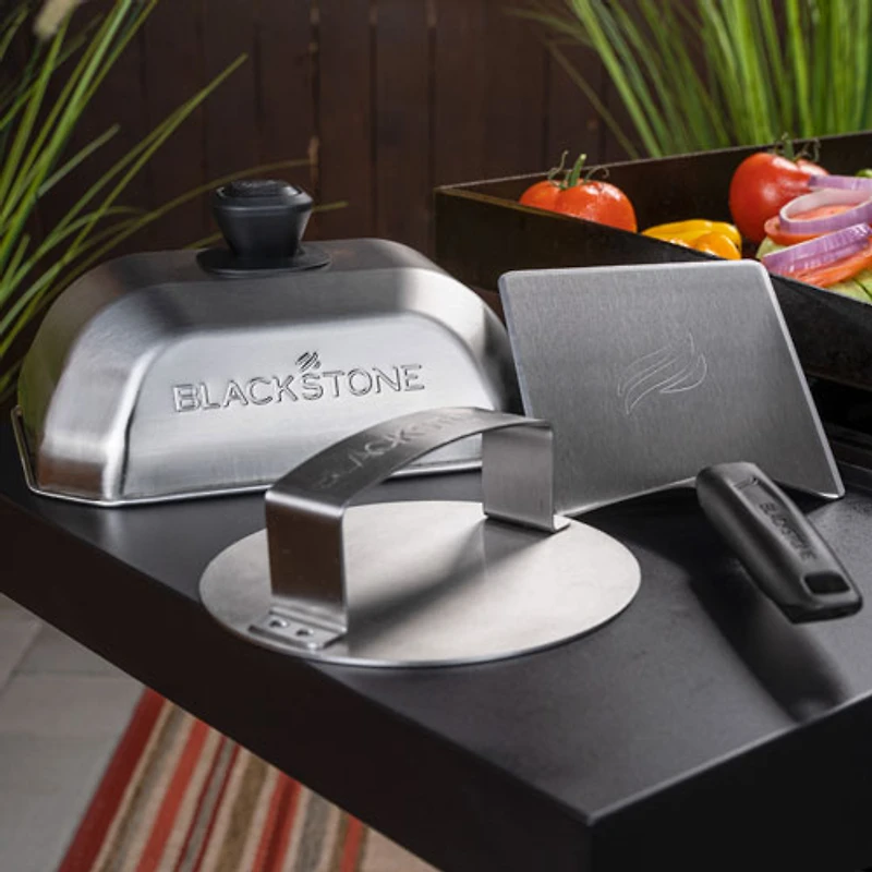 Ensemble 3 pièces pour préparation de hamburgers de Blackstone