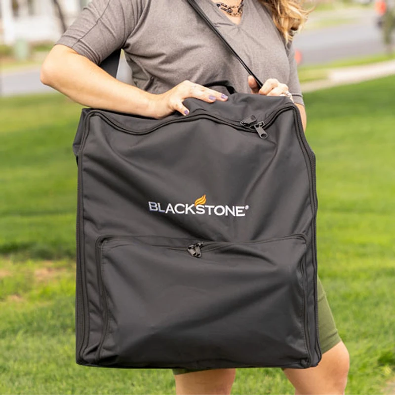 Plaque chauffante portative de 17 po Adventure Ready de Blackstone avec couvercle rigide et sac de transport