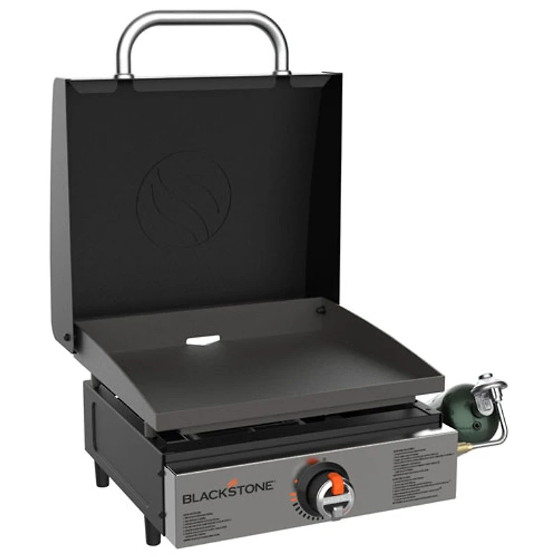 Plaque chauffante de table portative au propane de 17 po avec couvercle de Blackstone