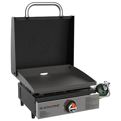 Plaque chauffante de table portative au propane de 17 po avec couvercle de Blackstone