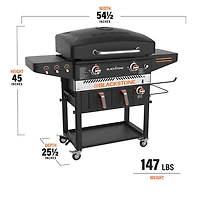 Blackstone Patio 28" 34000 BTU Propane Airfryer Griddle