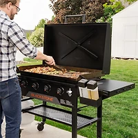 Plaque chauffante originale au propane de 36 po Omnivore de Blackstone avec couvercle