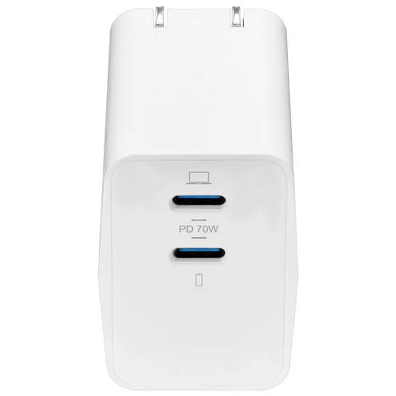 Insignia 70W Dual USB-C GaN Wall Charger (NS-PW370C2W25-C) - Only at Best Buy
