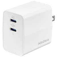 Insignia 70W Dual USB-C GaN Wall Charger (NS-PW370C2W25-C) - Only at Best Buy