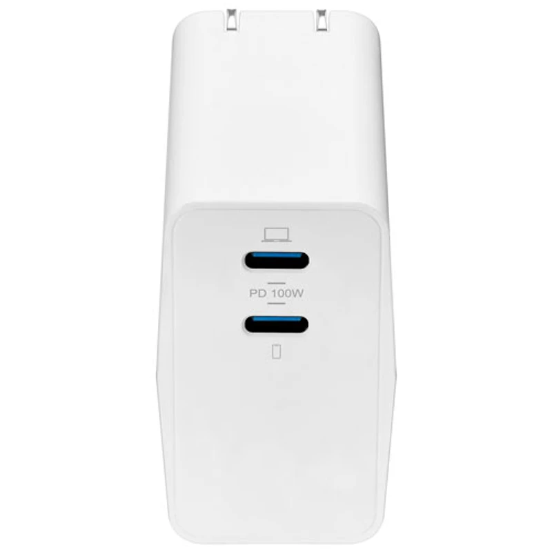 Chargeur mural à 2 ports USB-C GaN de 100 W d'Insignia (NS-PW31XC2W25-C) - Exclusivité Best Buy