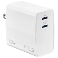Chargeur mural à 2 ports USB-C GaN de 100 W d'Insignia (NS-PW31XC2W25-C) - Exclusivité Best Buy