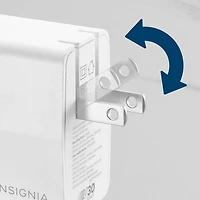 Chargeur mural à 2 ports USB-C GaN de 100 W d'Insignia (NS-PW31XC2W25-C) - Exclusivité Best Buy
