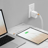 Chargeur mural à 2 ports USB-C GaN de 100 W d'Insignia (NS-PW31XC2W25-C) - Exclusivité Best Buy