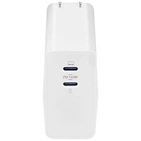 Chargeur mural à 2 ports USB-C GaN de 140 W d'Insignia (NS-PW3X4C2W25-C) - Exclusivité Best Buy