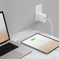 Chargeur mural à 2 ports USB-C GaN de 140 W d'Insignia (NS-PW3X4C2W25-C) - Exclusivité Best Buy