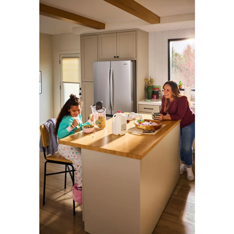 Réfrigérateur à deux portes 30,52 pi³ et 36 po de Whirlpool (WRFF3136SZ) - Acier inoxydable