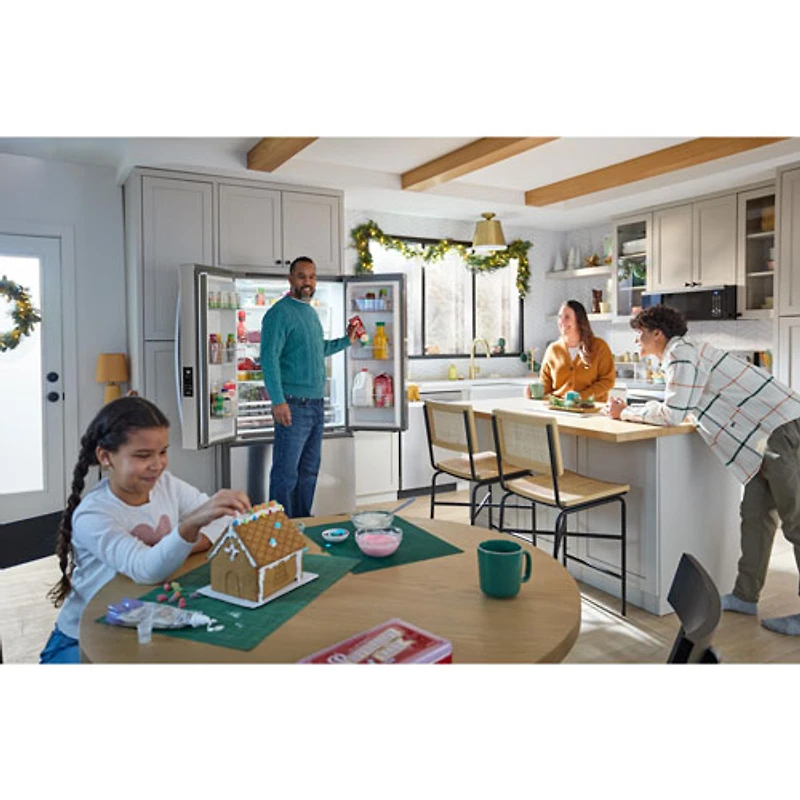 Whirlpool 36" 30.52 Cu. Ft. French Door Refrigerator (WRFF3136SZ) - Stainless Steel